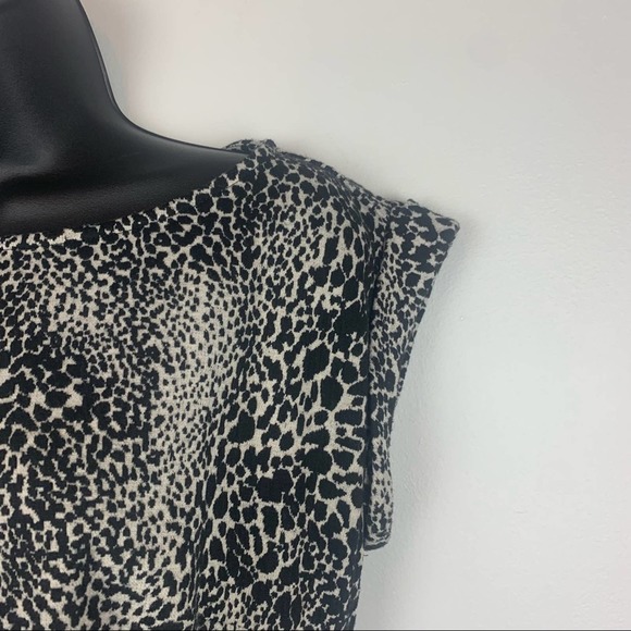 Ann Taylor Leopard Ruched Dress Size 6 Office And Business Attire - Picture 5 of 8